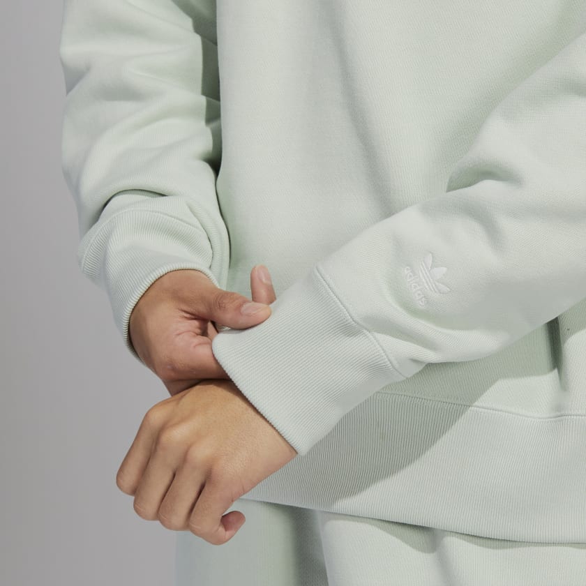 Pharrell_Williams_Basics_Crew_Sweatshirt_uniseks_Zielony_HS4829_42_detail