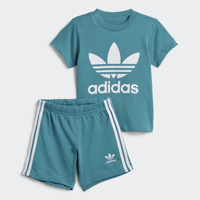 Trefoil_Shorts_Tee_Set_Turkusowy_IJ5421_01_laydown_q91x-i8